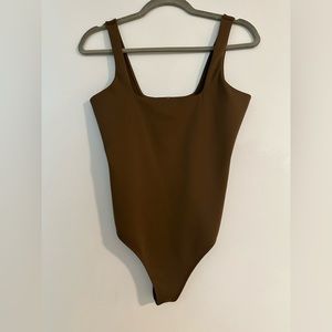 Good American | Scuba Modern Tank Bodysuit 🤎